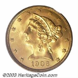1906-D $5 MS65 PCGS.