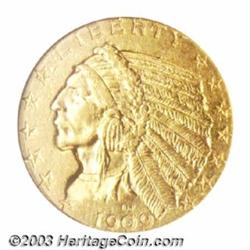 1909-O $5 AU50 ANACS.