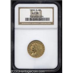 1910-S $5 AU58 NGC.