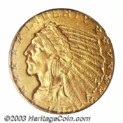 1910-S $5 MS62 PCGS.