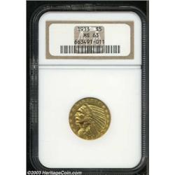 1913 $5 MS63 NGC.