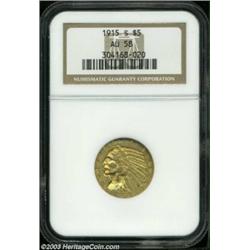 1915-S $5 AU58 NGC.