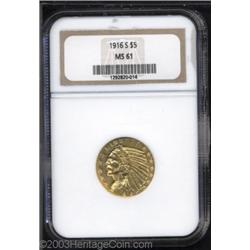 1916-S $5 MS61 NGC.
