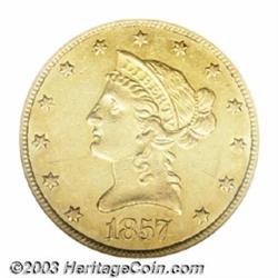 1857-O $10 AU50 PCGS.