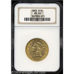 1883 $10 MS63 NGC.