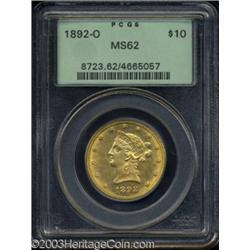 1892-O $10 MS62 PCGS.