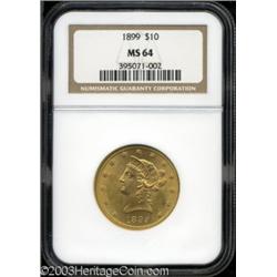 1899 $10 MS64 NGC.