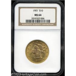 1901 $10 MS64 NGC.