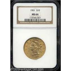 1901 $10 MS64 NGC.