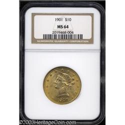 1901 $10 MS64 NGC.