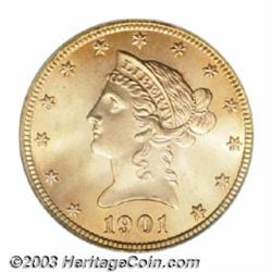 1901 $10 MS65 PCGS.