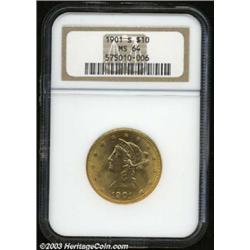 1901-S $10 MS64 NGC.