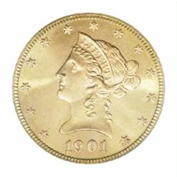 1901-S $10 MS65 PCGS.