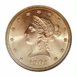 1901-S $10 MS66 NGC.