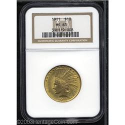 1911 $10 MS63 NGC.