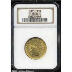 1911 $10 MS63 NGC.