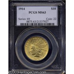 1914 $10 MS63 PCGS.