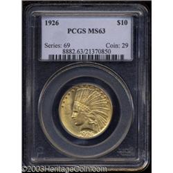 1926 $10 MS63 PCGS.