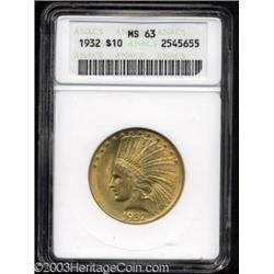 1932 $10 MS63 ANACS.
