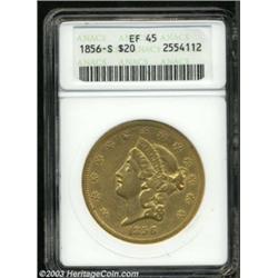 1856-S $20 XF45 ANACS.