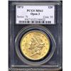 Image 1 : 1873 $20 Open 3 MS61 PCGS.
