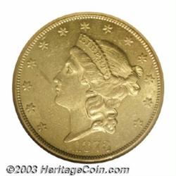 1873-CC $20 AU58 NGC.