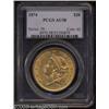 Image 1 : 1874 $20 AU58 PCGS.