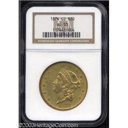 1874-CC $20 AU53 NGC.