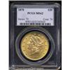 Image 1 : 1878 $20 MS62 PCGS.