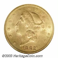 1882-CC $20 AU58 NGC.