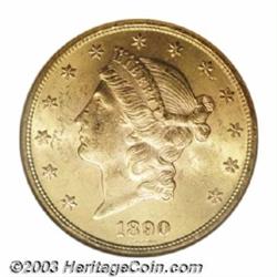 1890 $20 MS63 NGC.