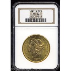 1896-S $20 MS62 NGC.