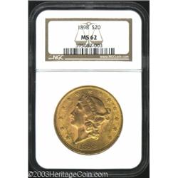 1898 $20 MS62 NGC.