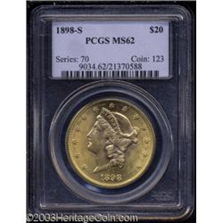 1898-S $20 MS62 PCGS.