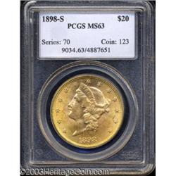 1898-S $20 MS63 PCGS.