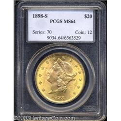 1898-S $20 MS64 PCGS.