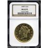 Image 1 : 1898-S $20 MS62 Prooflike NGC.