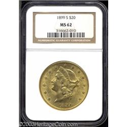 1899-S $20 MS62 NGC.