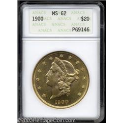 1900 $20 MS62 ANACS.