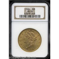 1900 $20 MS63 NGC.