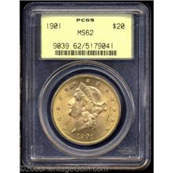 1901 $20 MS62 PCGS.