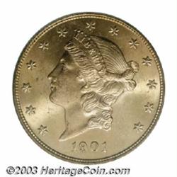 1901 $20 MS65 PCGS.