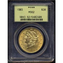 1903 $20 MS62 PCGS.