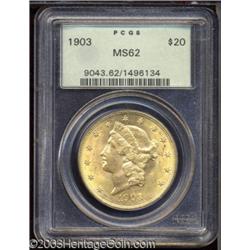 1903 $20 MS62 PCGS.