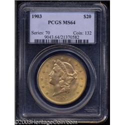1903 $20 MS64 PCGS.