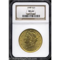 1904 $20 MS64 NGC.