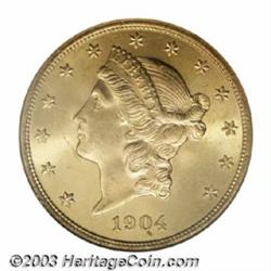 1904 $20 MS65 NGC.
