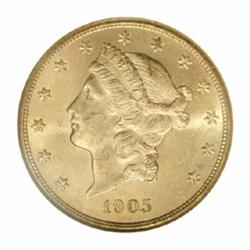 1905-S $20 MS63 NGC.