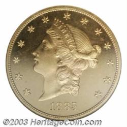 1885 $20 PR65 Cameo NGC.