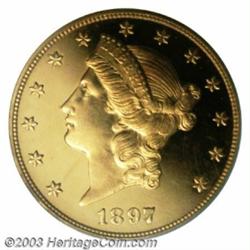 1897 $20 PR65 Deep Cameo PCGS.